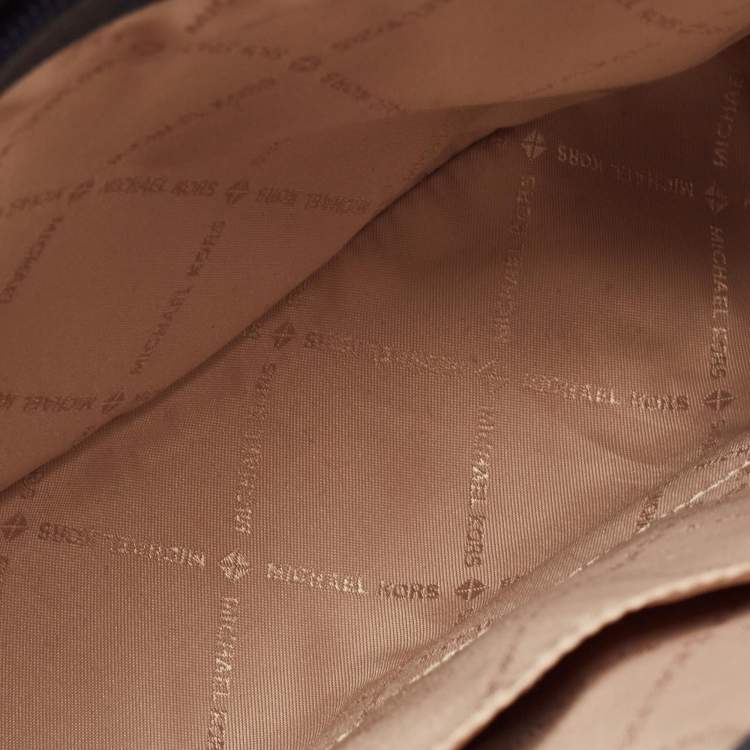 Pre Owned Michael Kors Tri Color Saffiano Leather Medium Prism Satchel