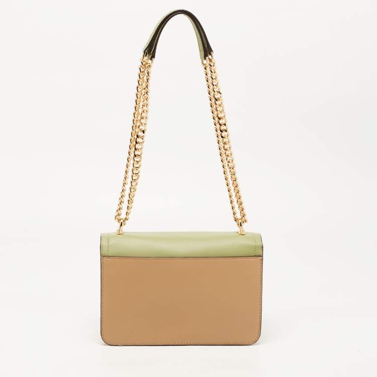 Pre Owned Michael Kors Tricolor Leather Heather Shoulder Bag