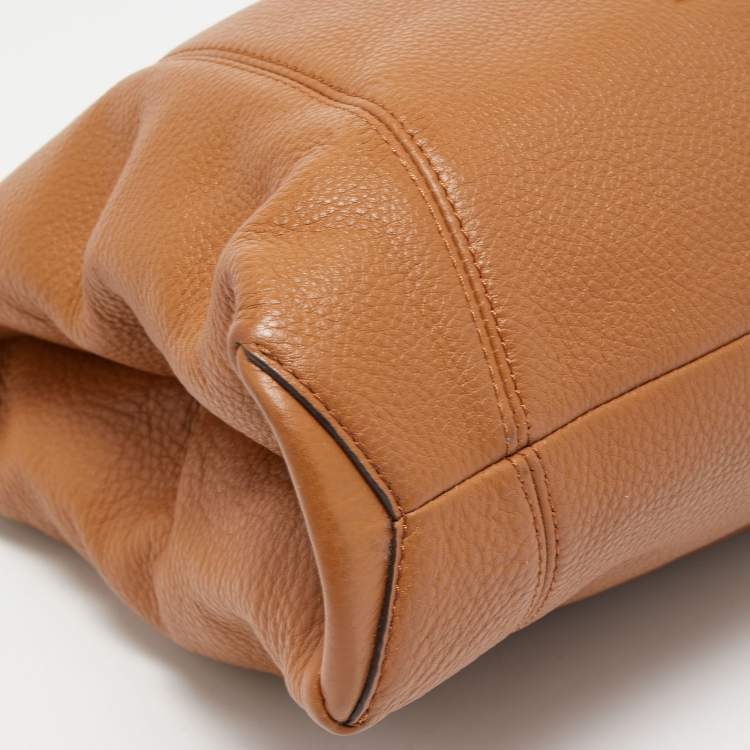 Pre Owned Michael Kors Brown Leather Sienna Shoulder Bag