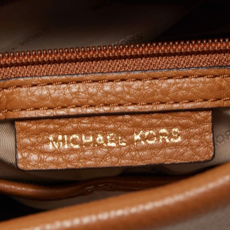 Pre Owned Michael Kors Brown Leather Sienna Shoulder Bag