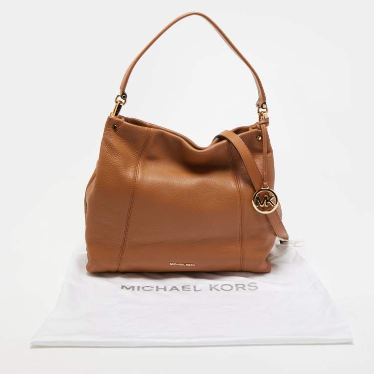 Pre Owned Michael Kors Brown Leather Sienna Shoulder Bag