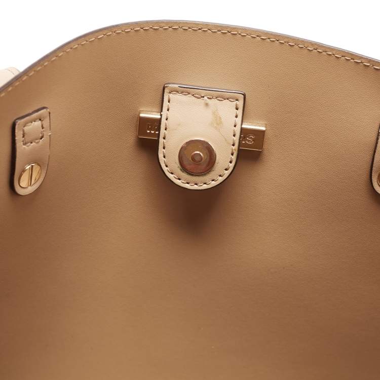 Pre Owned Michael Kors Beige Saffiano Leather Medium Mel Tote