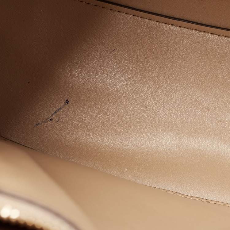 Pre Owned Michael Kors Beige Saffiano Leather Medium Mel Tote