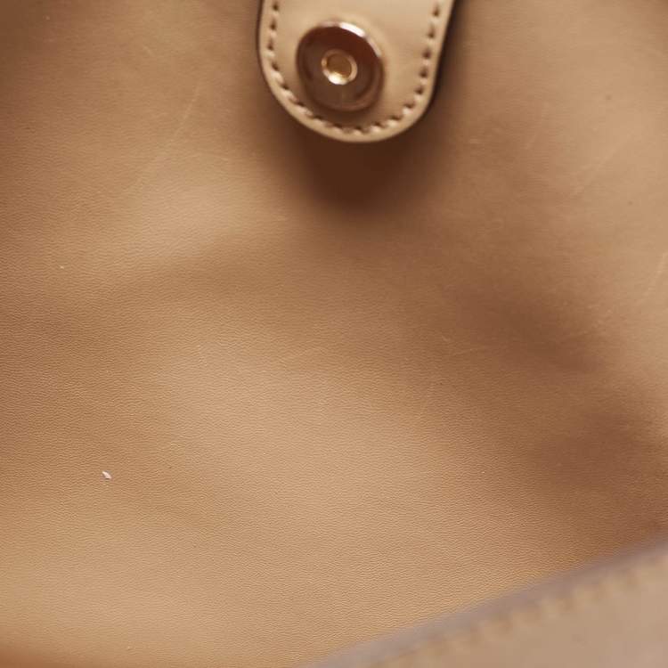 Pre Owned Michael Kors Beige Saffiano Leather Medium Mel Tote