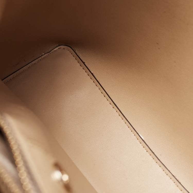 Pre Owned Michael Kors Beige Saffiano Leather Medium Mel Tote