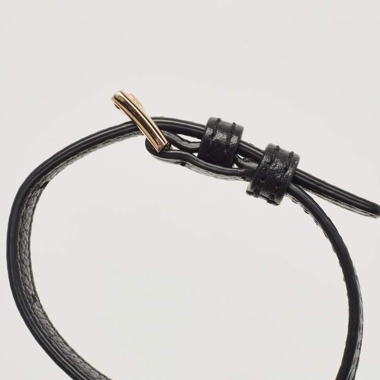 Pre Owned Michael Kors Black Leather Jet Set Camera Crossbody Bag