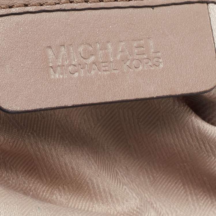 Pre Owned Michael Kors Beige Leather Matilda Shoulder Bag