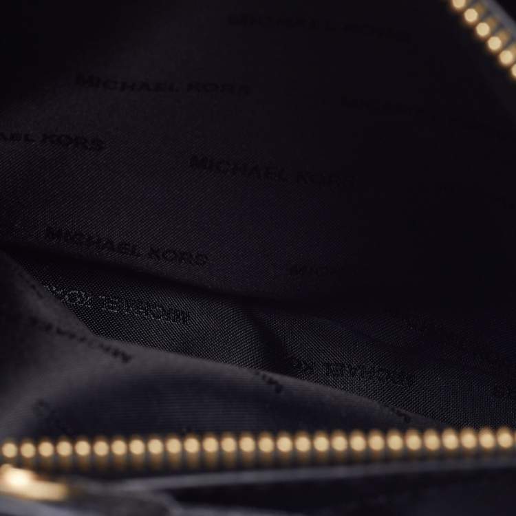 Pre Owned Michael Kors Black Saffiano Leather Portia Top Handle Bag
