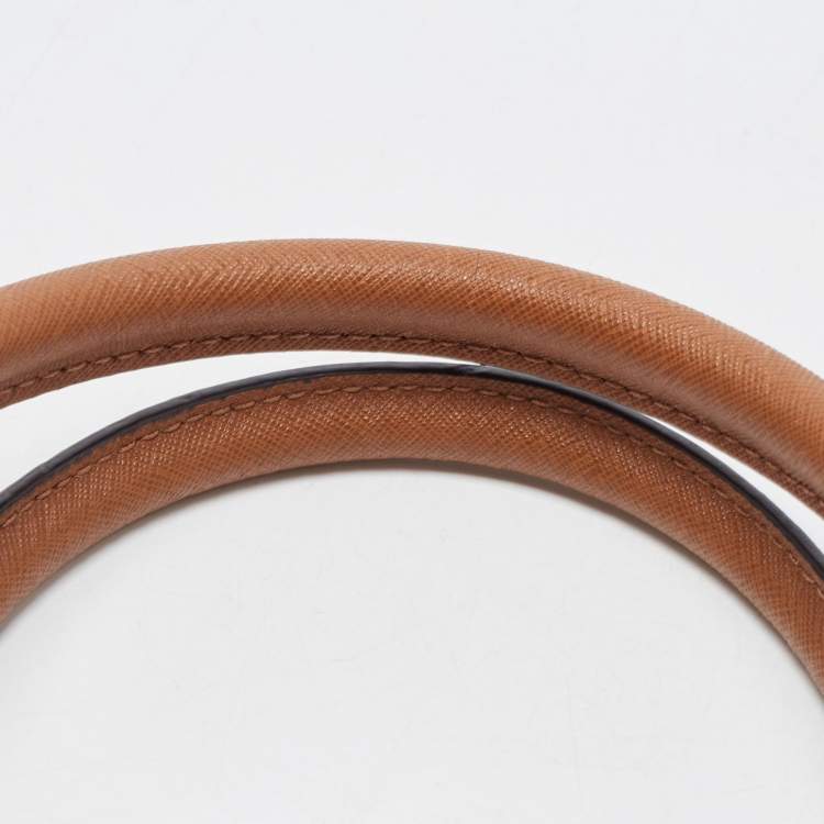 Pre Owned Michael Kors Brown Saffiano Leather Large Selma Satchel