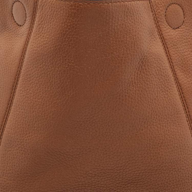 Pre Owned Michael Kors Brown Leather Lucy Hobo 