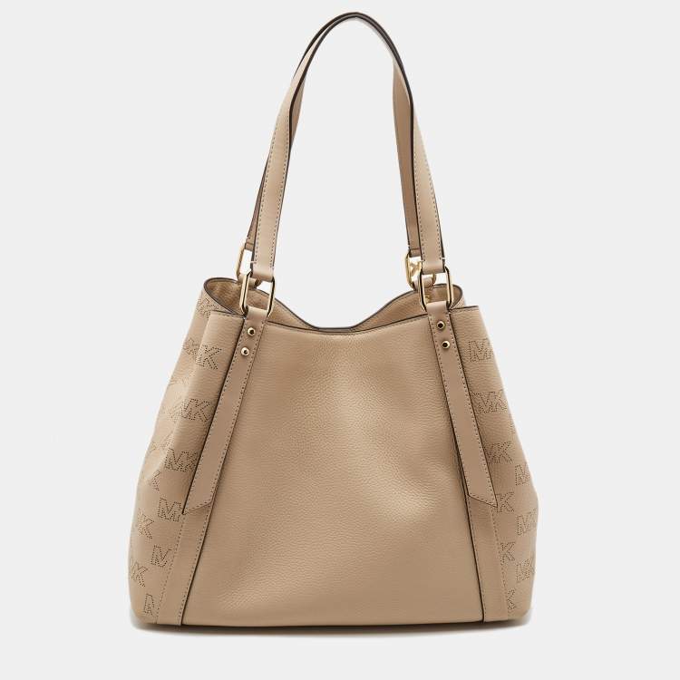 Pre Owned Michael Kors Blush Pink Leather Large Grab Arlo Tote