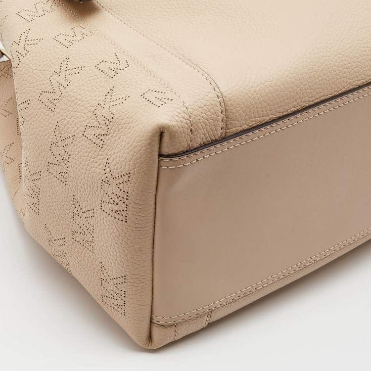 Pre Owned Michael Kors Blush Pink Leather Large Grab Arlo Tote