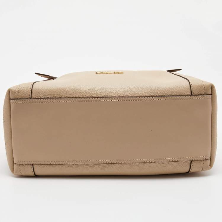 Pre Owned Michael Kors Blush Pink Leather Large Grab Arlo Tote