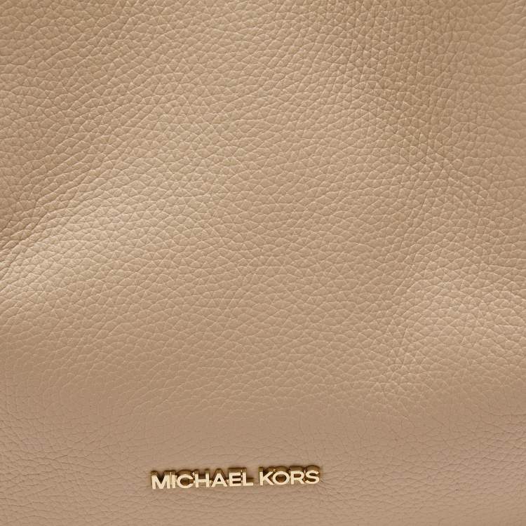 Pre Owned Michael Kors Blush Pink Leather Large Grab Arlo Tote