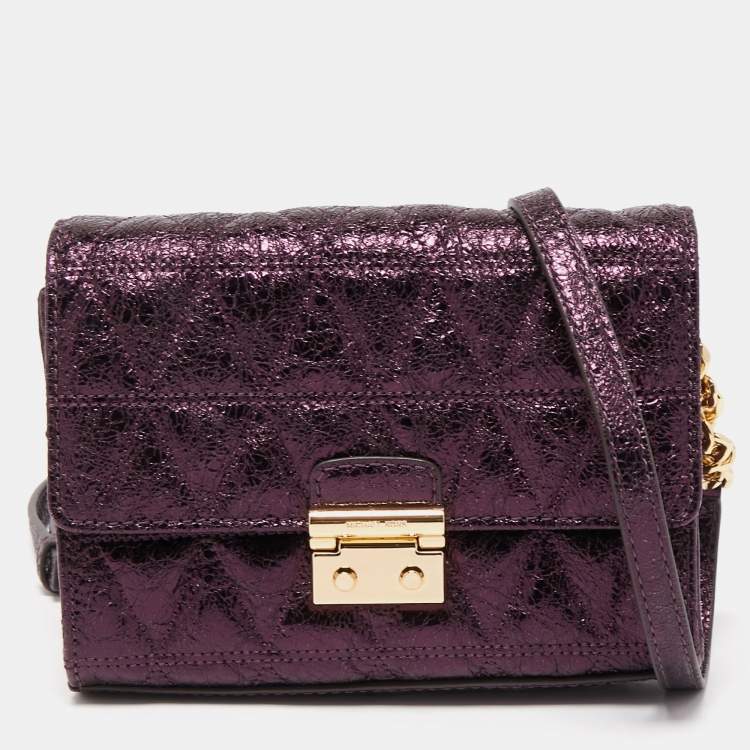 Buy the Michael Kors Women's Purple Wristlet Clutch Wallet Purse