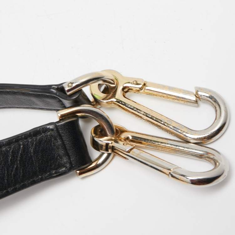 Pre Owned Michael Kors Black Leather Raven shoulder Bag