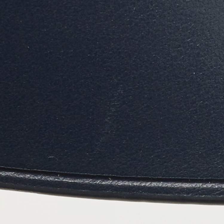 Pre Owned Michael Kors Blue Signature Coated Canvas and Leather Medium Carine Satchel