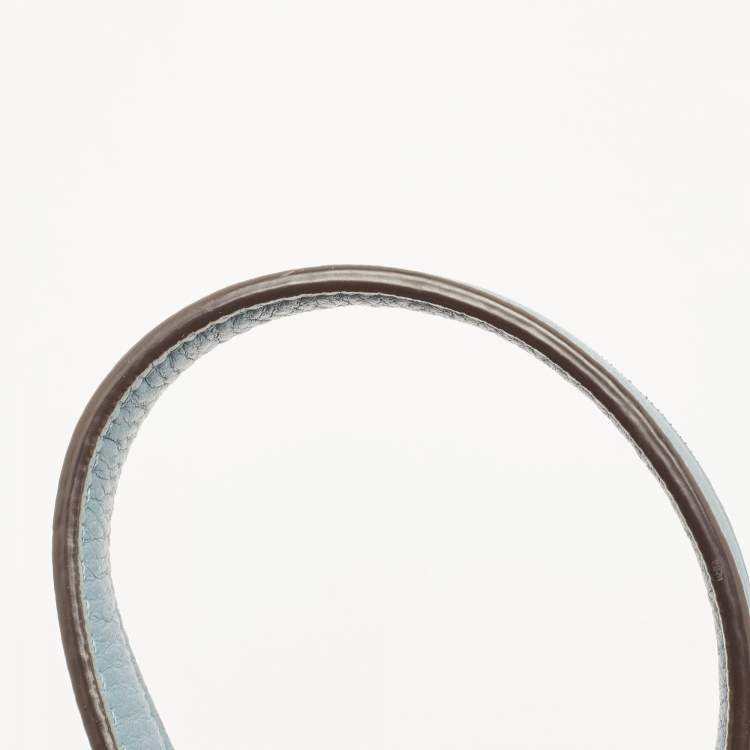 Pre Owned Michael Kors Blue Leather Hamilton Crossbody Bag