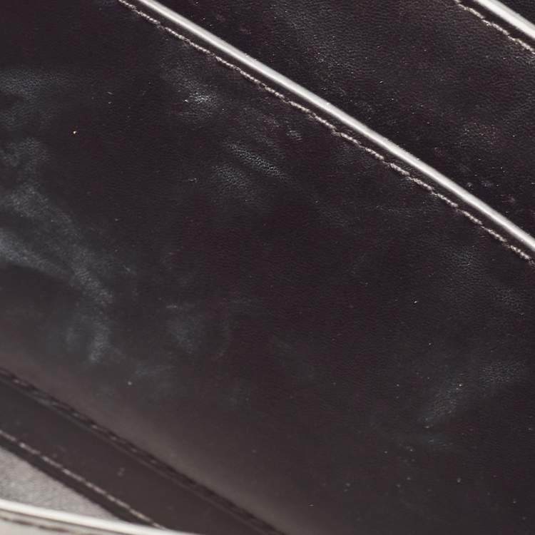 Pre Owned Michael Kors Black Leather Small Lita Crossbody Bag 