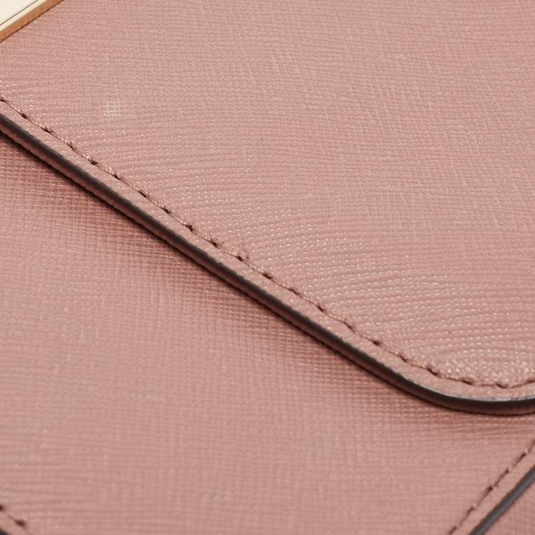 Pre Owned Michael Kors Pink Leather Tina Shoulder Bag