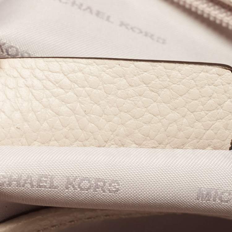 Pre Owned Michael Kors Grey Mercer Medium Leather Duffel Bag