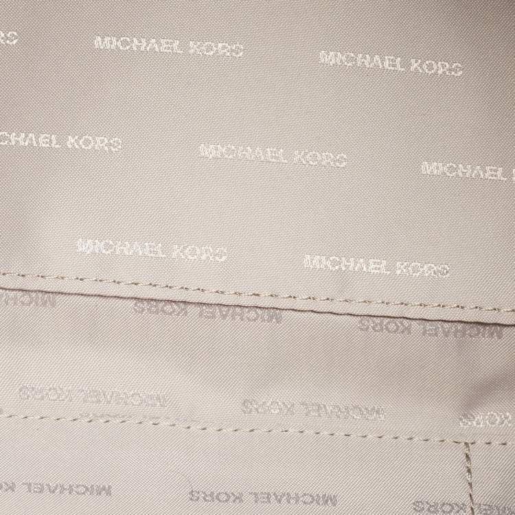 Pre Owned Michael Kors Grey Mercer Medium Leather Duffel Bag