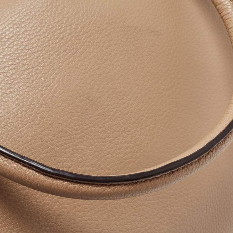 Pre Owned MICHAEL Michael Kors Beige Leather Dome Satchel