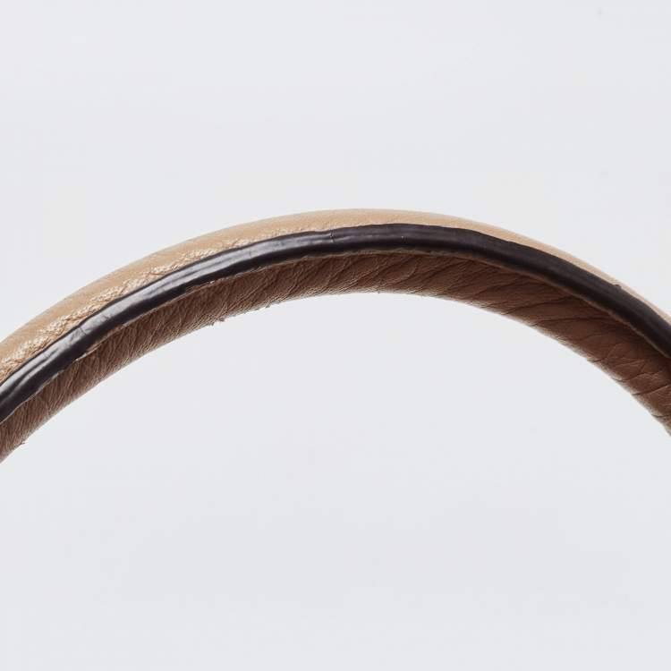 Pre Owned MICHAEL Michael Kors Beige Leather Dome Satchel