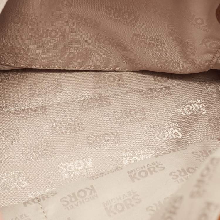 Pre Owned Michael Kors Brown Leather Sloan Flap Top Handle Bag