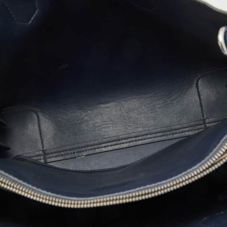 Pre Owned Michael Kors Tri Color Leather and Snakeskin Embossed Mercer Studio Tote