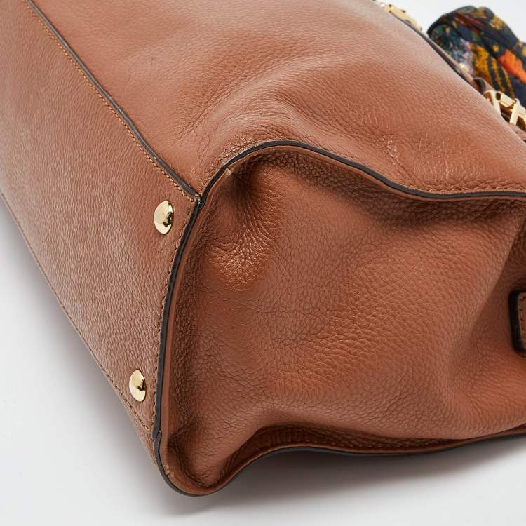 Pre Owned MICHAEL Michael Kors Tan Leather Hamilton North South Tote