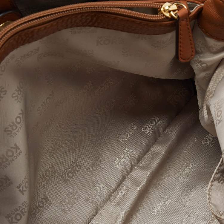 Pre Owned MICHAEL Michael Kors Tan Leather Hamilton North South Tote