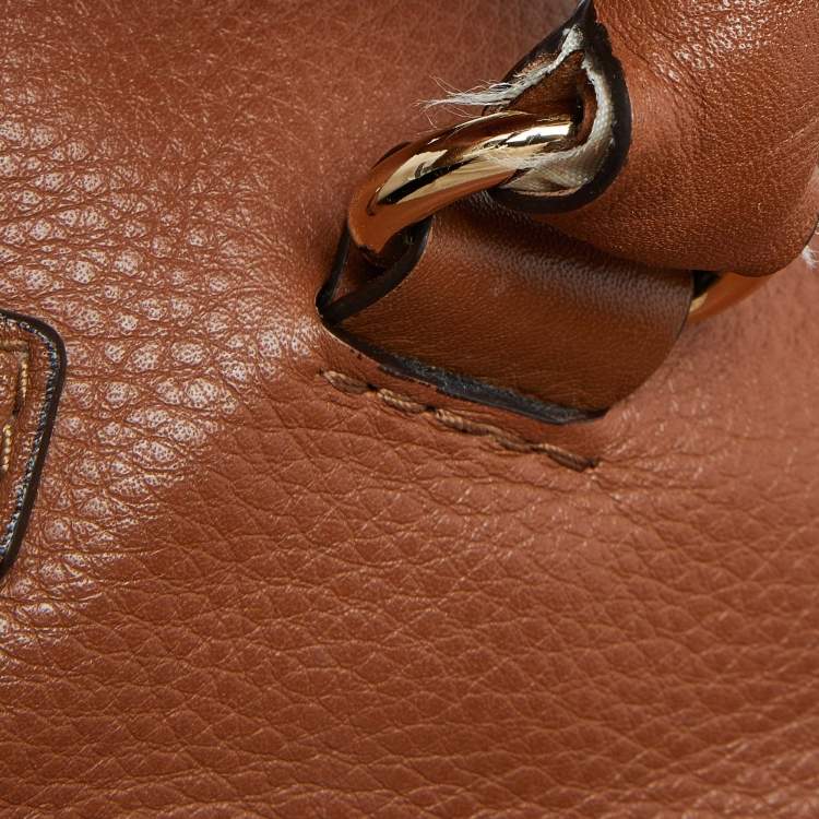 Pre Owned MICHAEL Michael Kors Tan Leather Hamilton North South Tote