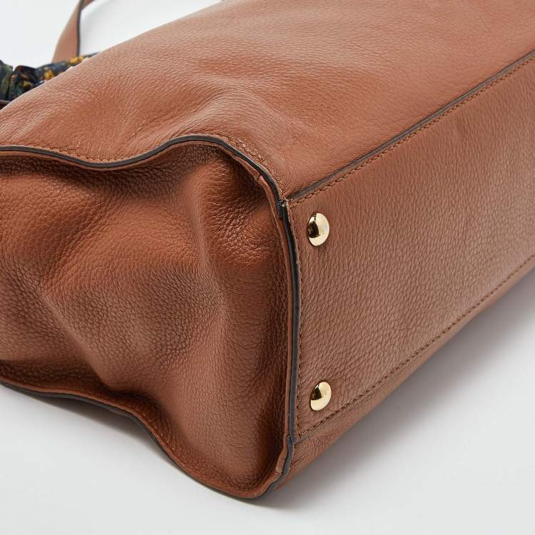 Pre Owned MICHAEL Michael Kors Tan Leather Hamilton North South Tote