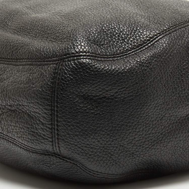 Pre Owned MICHAEL Michael Kors Black Soft Leather Fulton Hobo