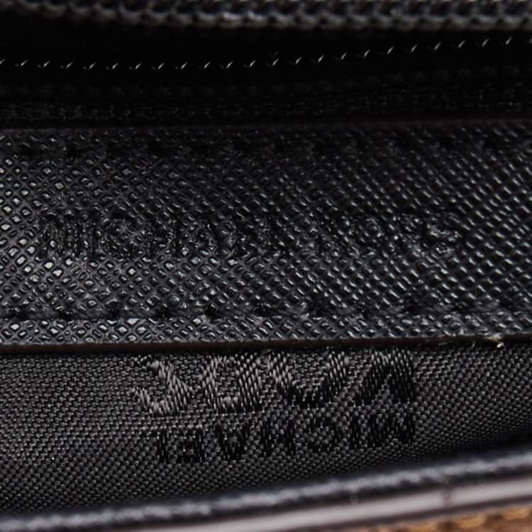 Pre Owned Michael Kors Tricolor Leather Mini Karla Top Handle Bag