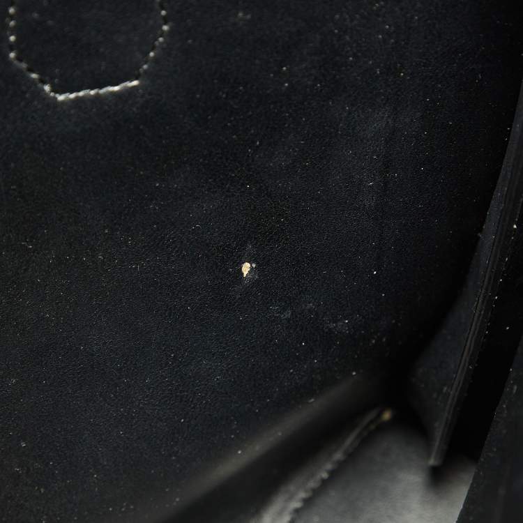 Pre Owned Michael Kors Black Grained Leather Large Mercer Tote