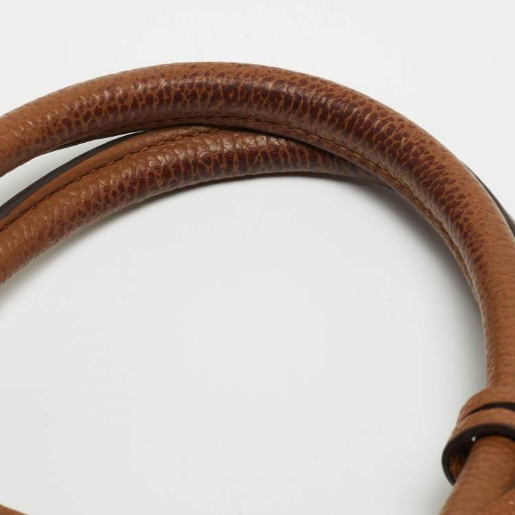 Pre Owned Michael Kors Brown Leather Small Mercer Tote