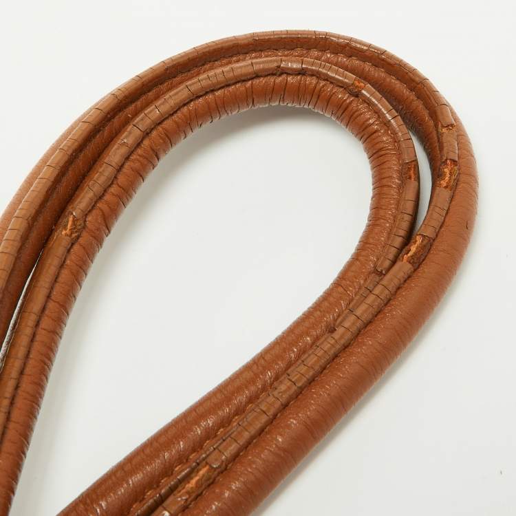 Pre Owned MICHAEL Michael Kors Tan Leather Tassel Hobo