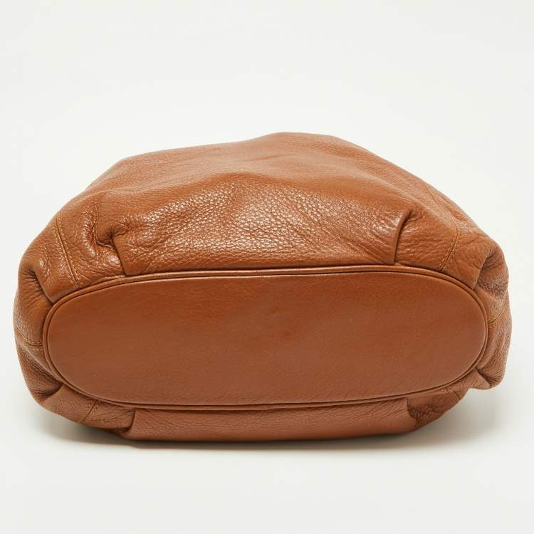Pre Owned MICHAEL Michael Kors Tan Leather Tassel Hobo