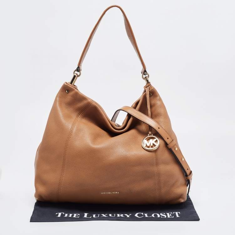 Pre Owned Michael Kors Brown Leather Sienna Hobo