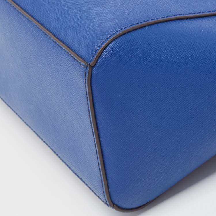 Pre Owned Michael Kors Dark Blue Leather Medium Ciara Satchel