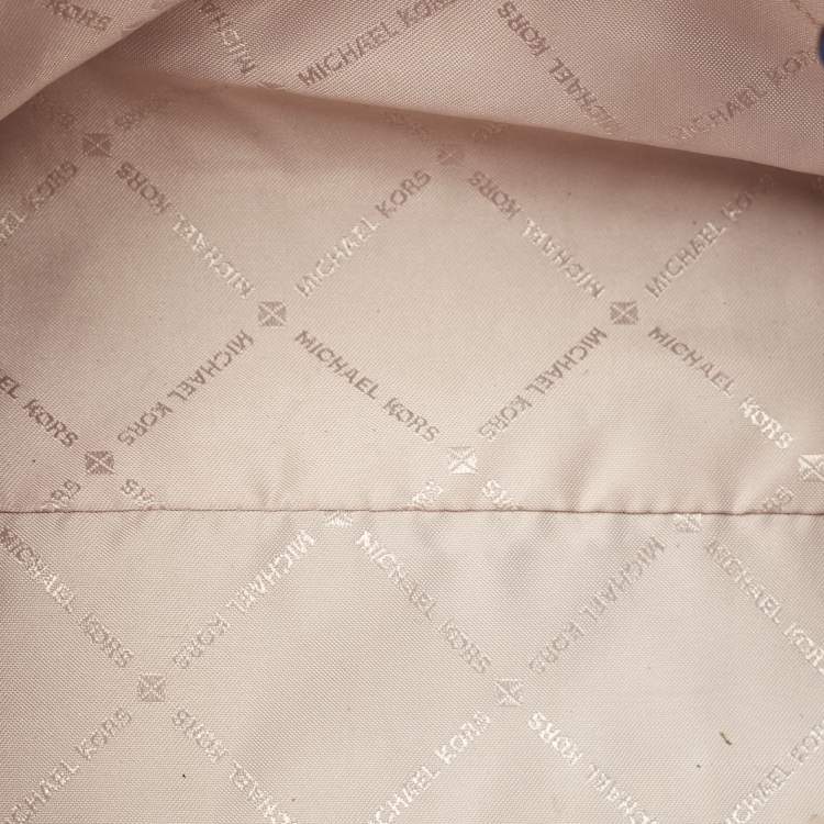 Pre Owned Michael Kors Dark Blue Leather Medium Ciara Satchel