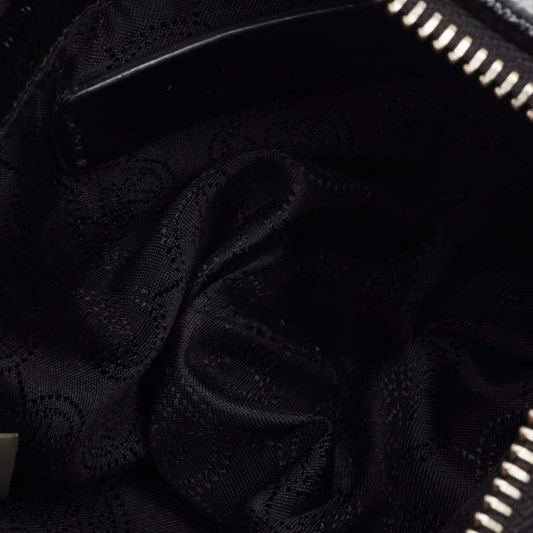 Pre Owned Michael Kors Black Patent Leather Zip Crossbody Bag