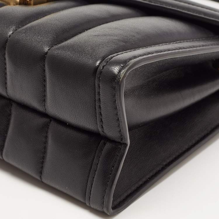 Pre Owned Michael Kors Black Quilted Leather Whitney Shoulder Bag