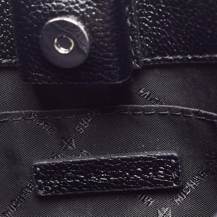 Pre Owned Michael Kors Black Signature Coated Canvas Briley Messenger Bag
