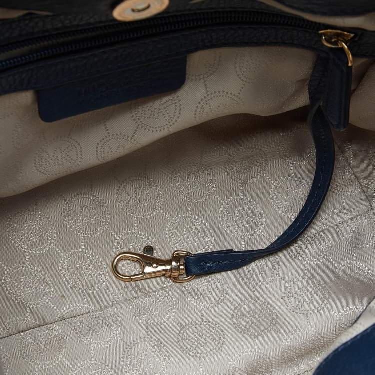 Pre Owned MICHAEL Michael Kors Blue Leather Jet Set Chain Satchel
