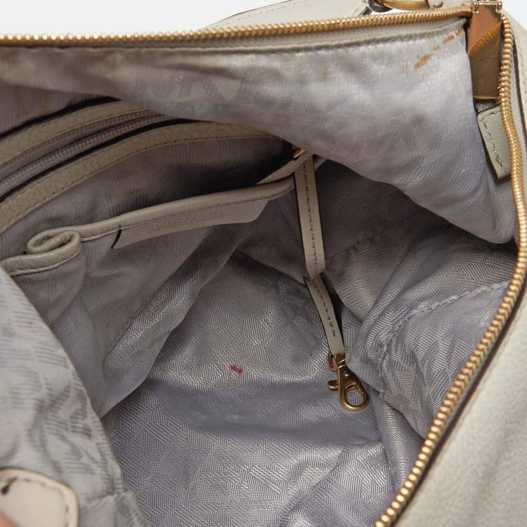 Pre Owned MICHAEL Michael Kors Beige Leather Hobo