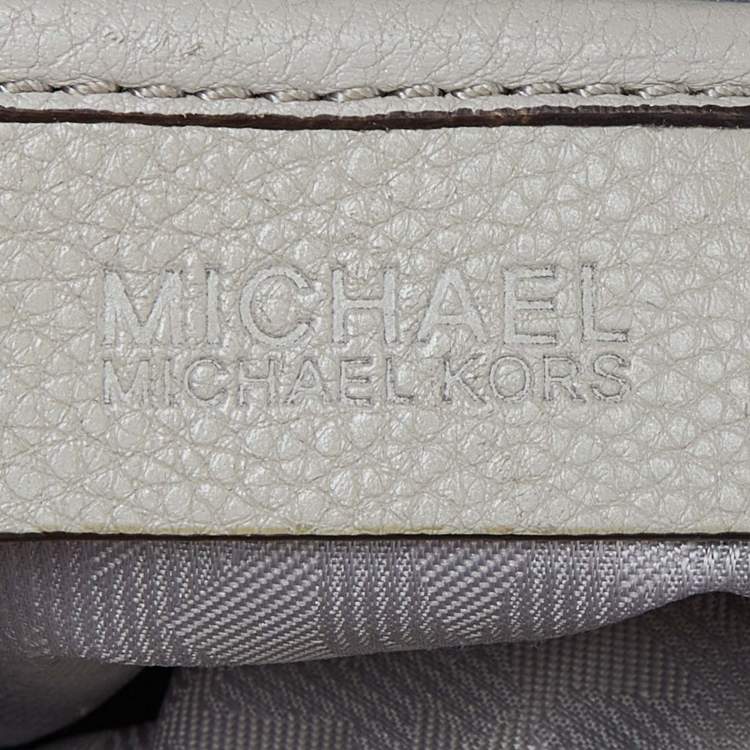 Pre Owned MICHAEL Michael Kors Beige Leather Hobo