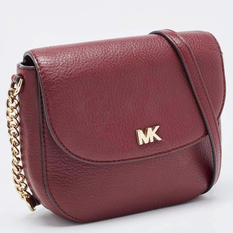 Mott logo and leather dome crossbody best sale